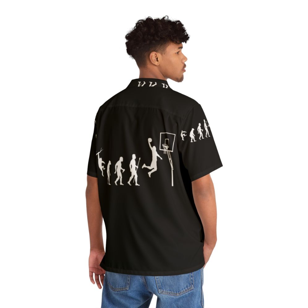 Basketball Evolution Funny Hawaiian Shirt - People Back