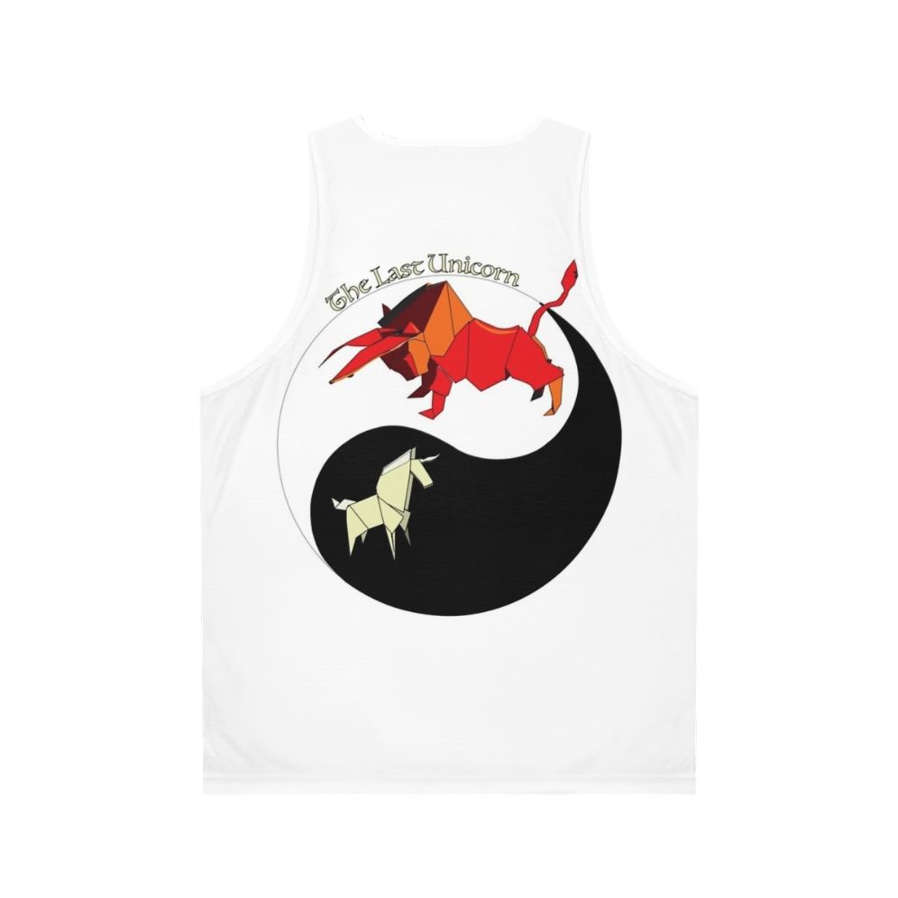 The Last Unicorn Yin Yang Origami Tank Top - Back