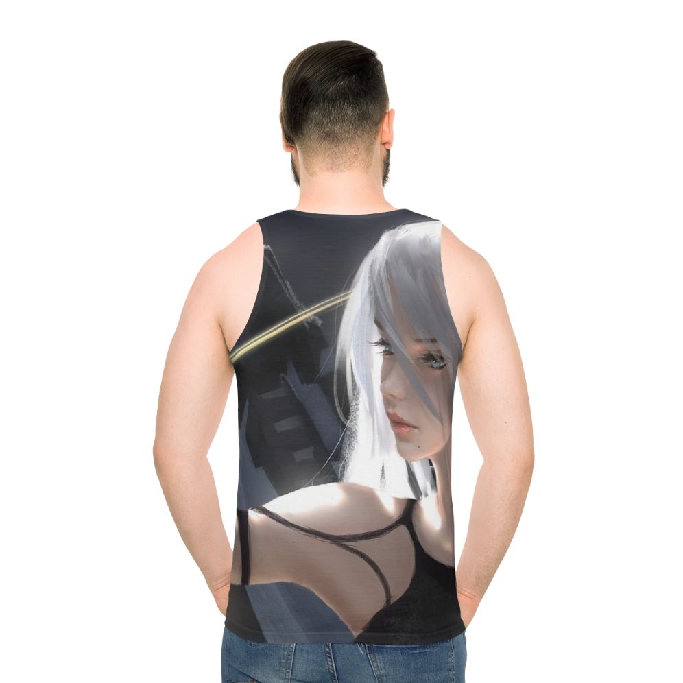 Unisex gaming tank top - men back