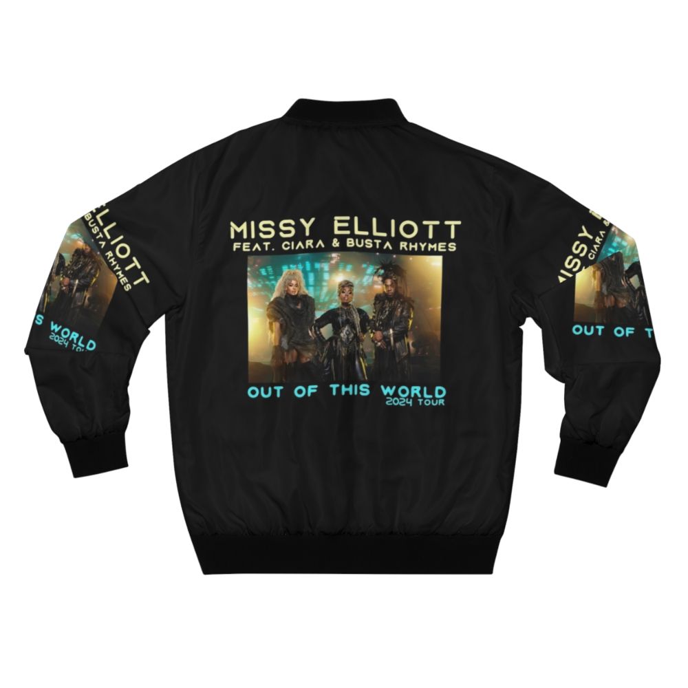 Missy Elliott 2024 Tour Feat Ciara & Busta Concert Bomber Jacket - Back