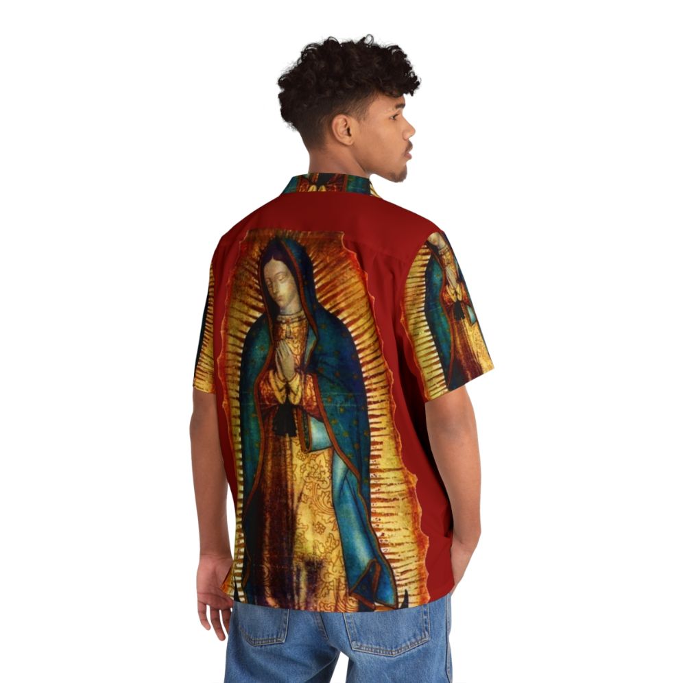 Our Lady of Guadalupe Tilma Replica Hawaiian Shirt - People Back