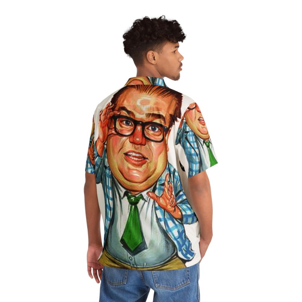 Vintage Chris Farley Hawaiian Shirt from 90s Comedy Classic - People Back