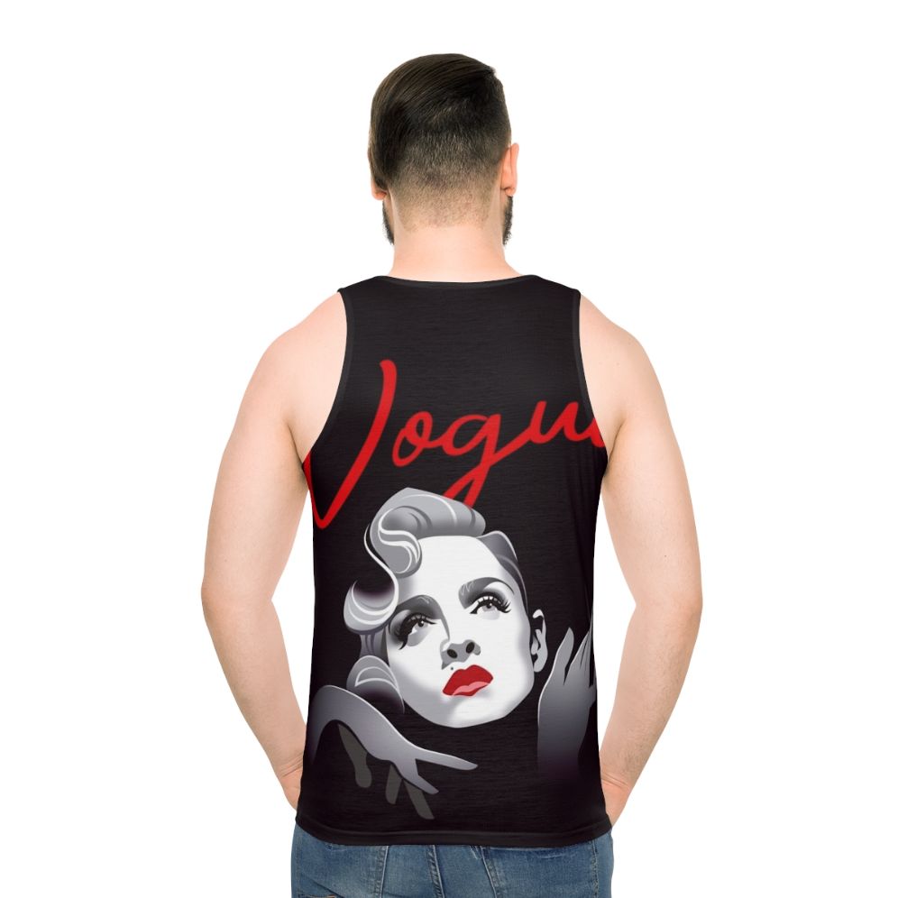 Queen Unisex Tank Top featuring Alejandro Mogolloart's pop art music icon design - men back