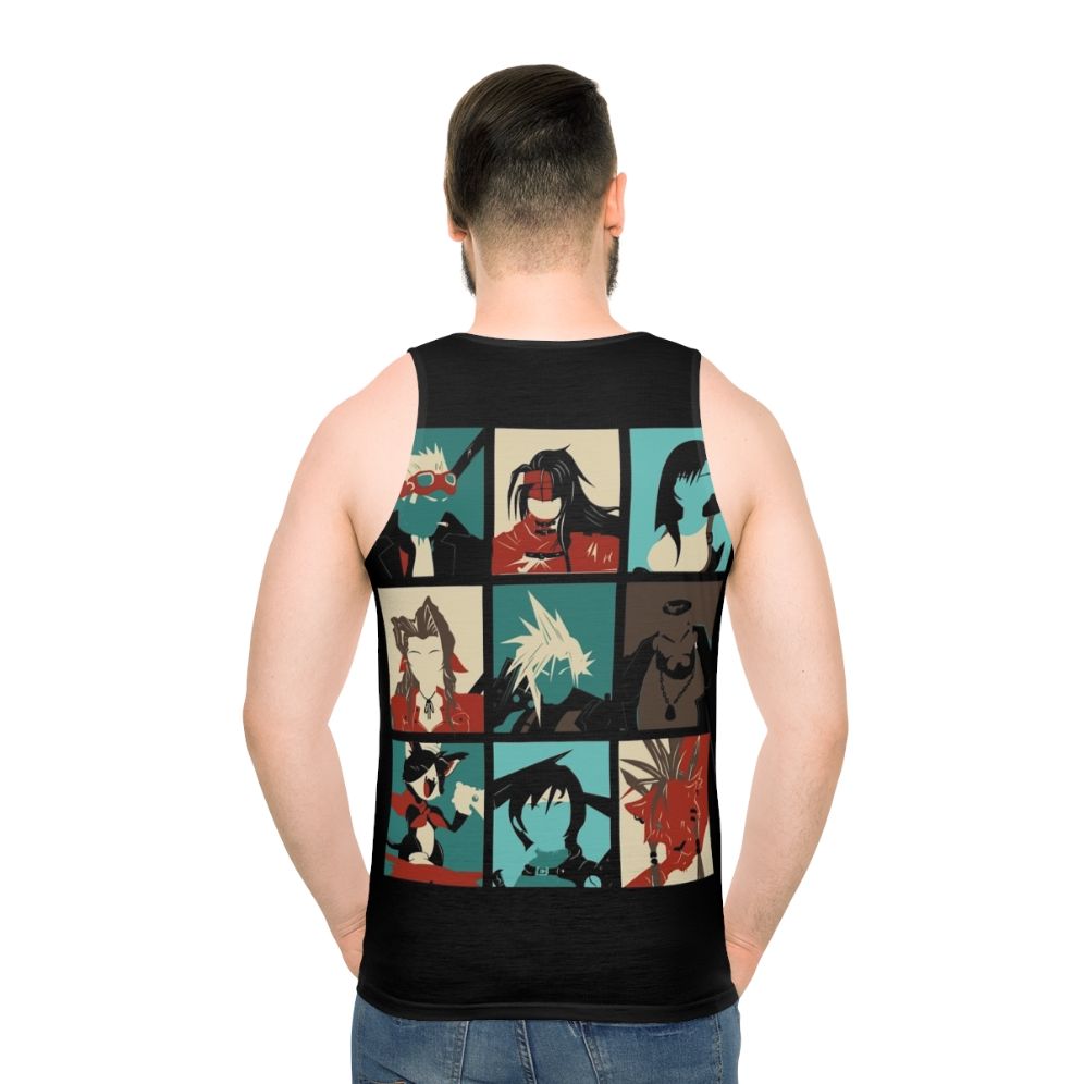 Final Fantasy VII Cloud Strife and Aerith Unisex Tank Top - men back