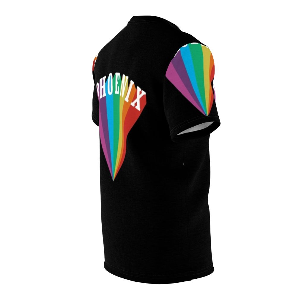 Colorful Phoenix Inspired Indie Band Rainbow All-Over-Print T-Shirt - men right