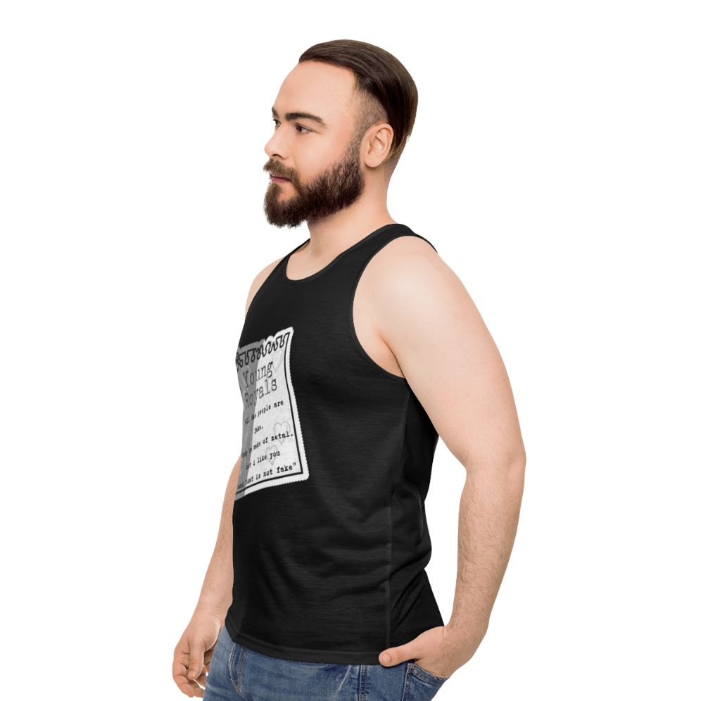 Young Royals Netflix TV Show Quote Unisex Tank Top - men side