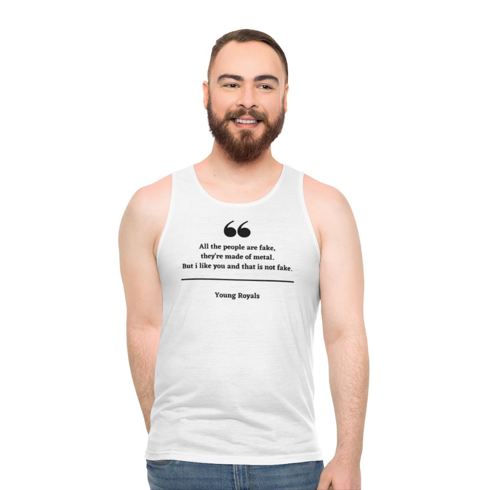 Young Royals Netflix Series Unisex Tank Top - men