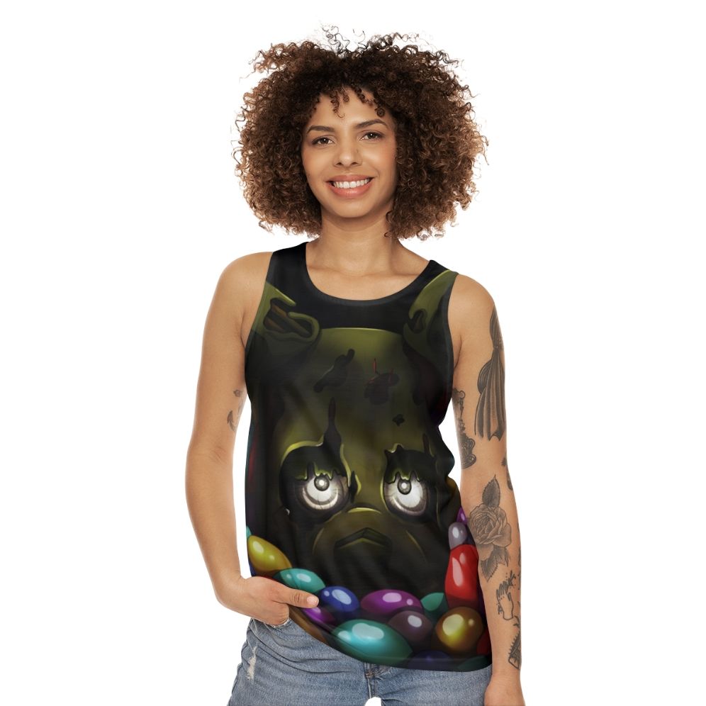 Springtrap Into The Pit V1 Unisex Tank Top - women