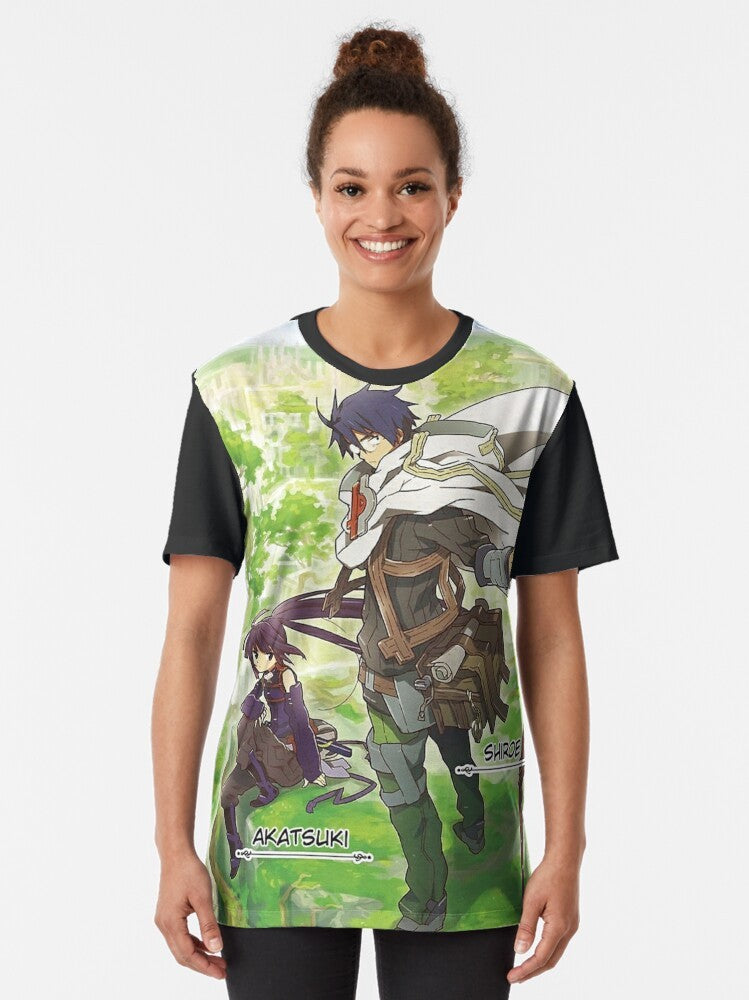 Log Horizon anime graphic t-shirt with character design - Women