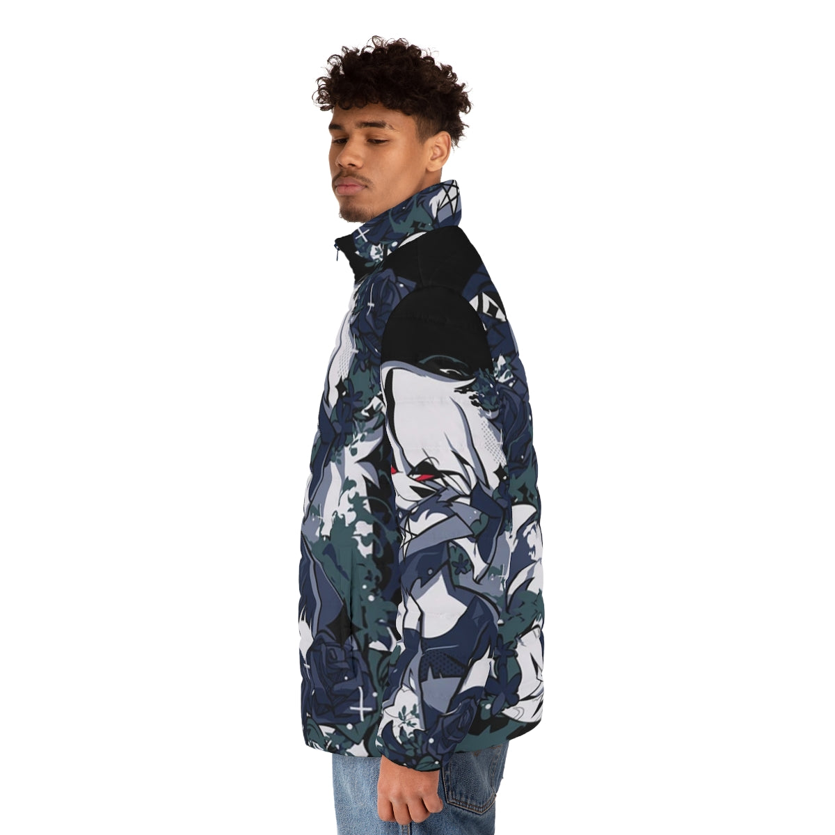 Helluva Boss Loona Puffer Jacket - Anime Inspired Outerwear - men side left