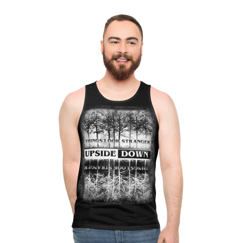 Stranger Things Upside Down Design Unisex Tank Top - men