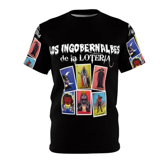 Stylized graphic tee featuring the Los Ingobernables de Japon logo from New Japan Pro Wrestling