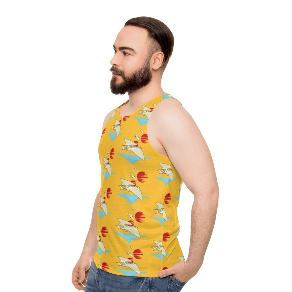 Tropical Raconteur Unisex Star Wars Tank Top featuring Lando Calrissian and Han Solo - men side