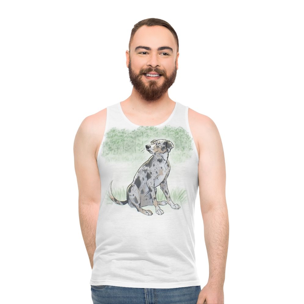 Catahoula Leopard Dog Unisex Tank Top - men