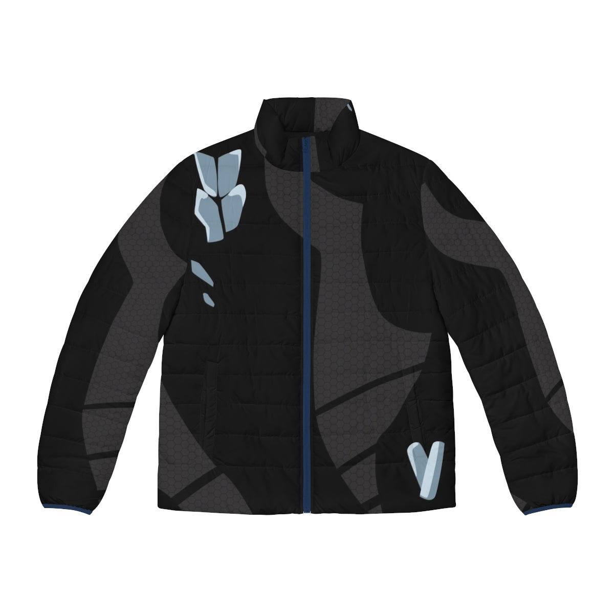 Eros Puffer Jacket featuring Katsuki Yuuri and Viktor Nikiforov from the anime Yuri on Ice