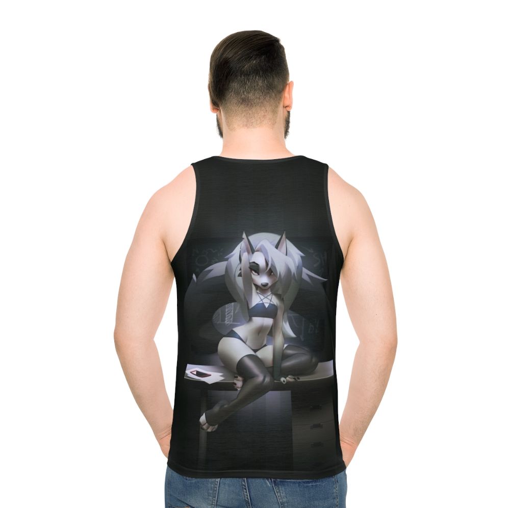 Demon Girl Unisex Tank Top - men back