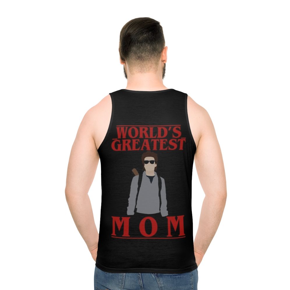 Steve Harrington "World's Greatest Mom" Stranger Things Unisex Tank Top - men back