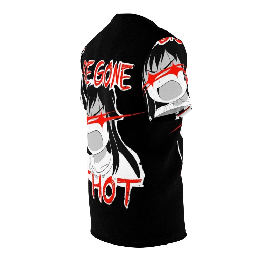 Anime-style "Be Gone Thot" graphic t-shirt - men right