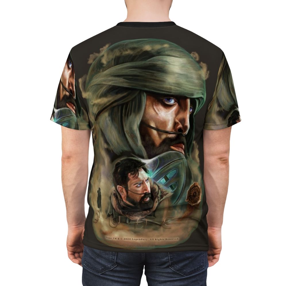 Dune Inspired Stilgar Painting Graphic T-Shirt - men back