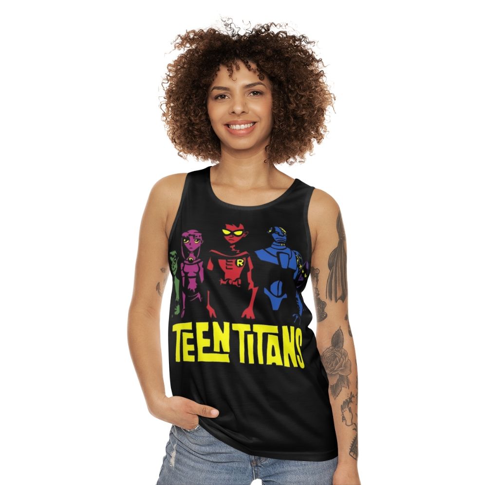 Teen Titans Unisex Silhouette Tank Top - women