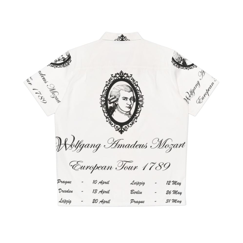 Wolfgang Amadeus Mozart European Tour 1789 Classical Music Hawaiian Shirt - Back