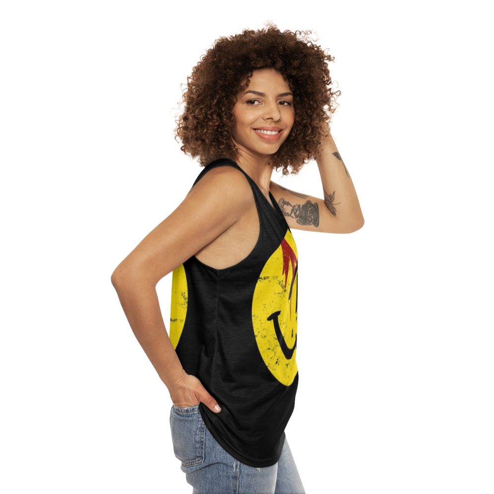 Vintage Watchmen Superhero Unisex Tank Top - women side