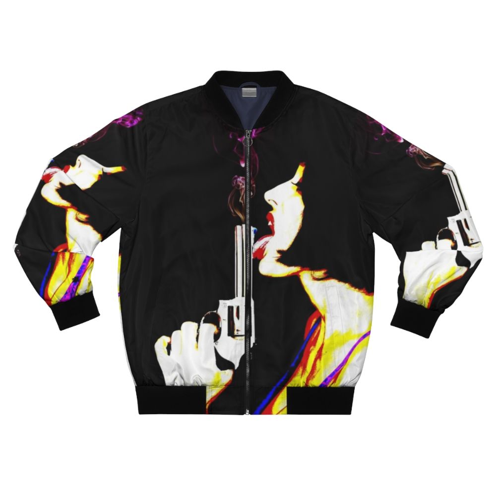 Retro College Bomber Jacket with Vintage Funny Design