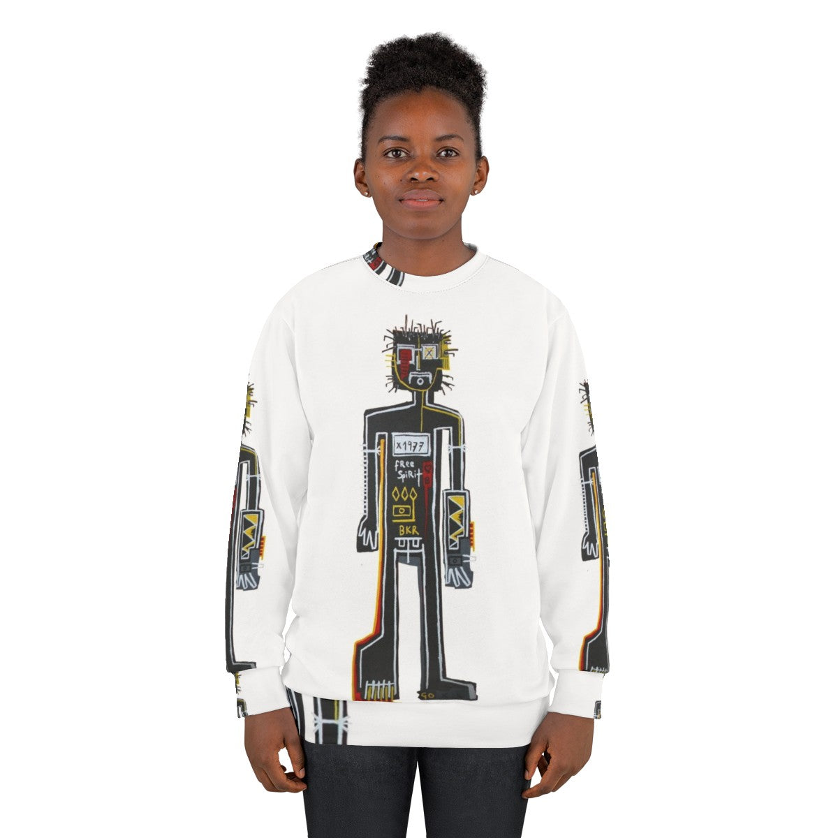 Abstract Expressionist 'The Player' Sweatshirt - women