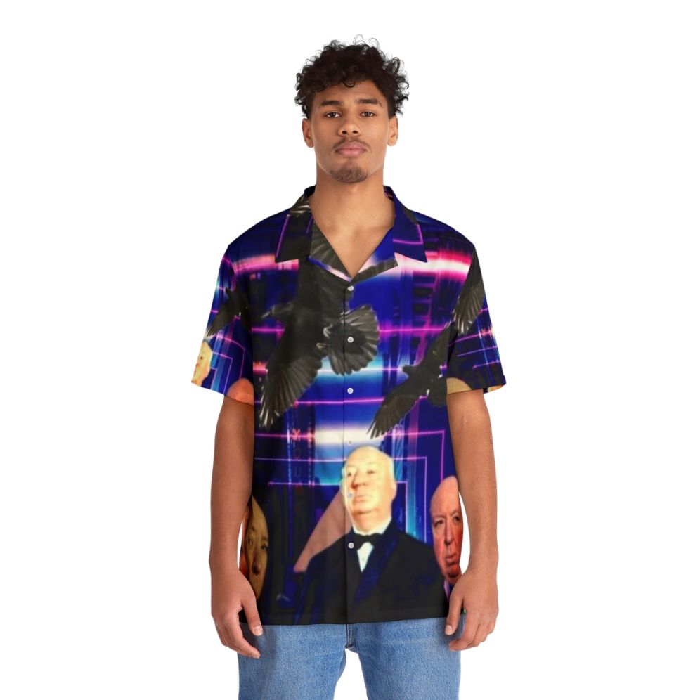 Alfred Hitchcock inspired fan art Hawaiian shirt - Lifestyle