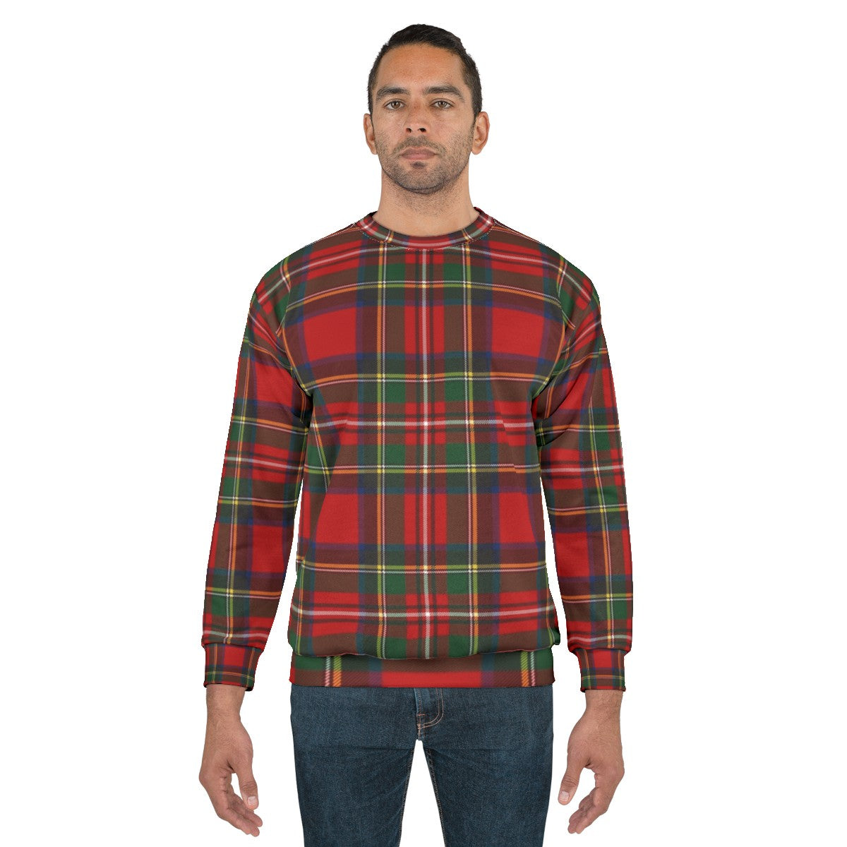 Royal Stewart Scottish Tartan Plaid Sweatshirt - men