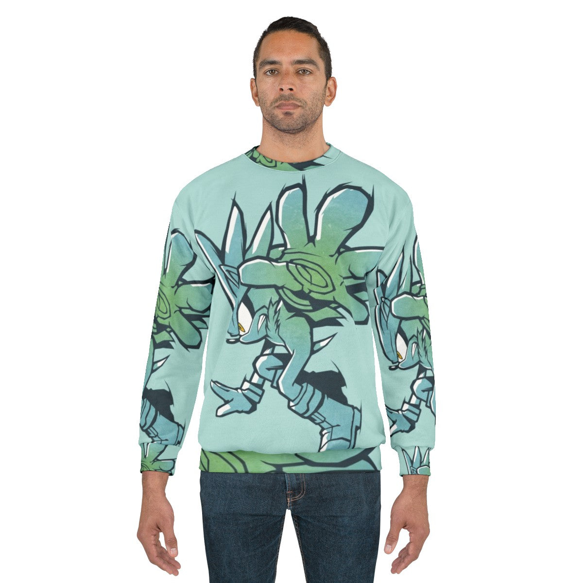 Silver Sonic the Hedgehog Sweatshirt - men