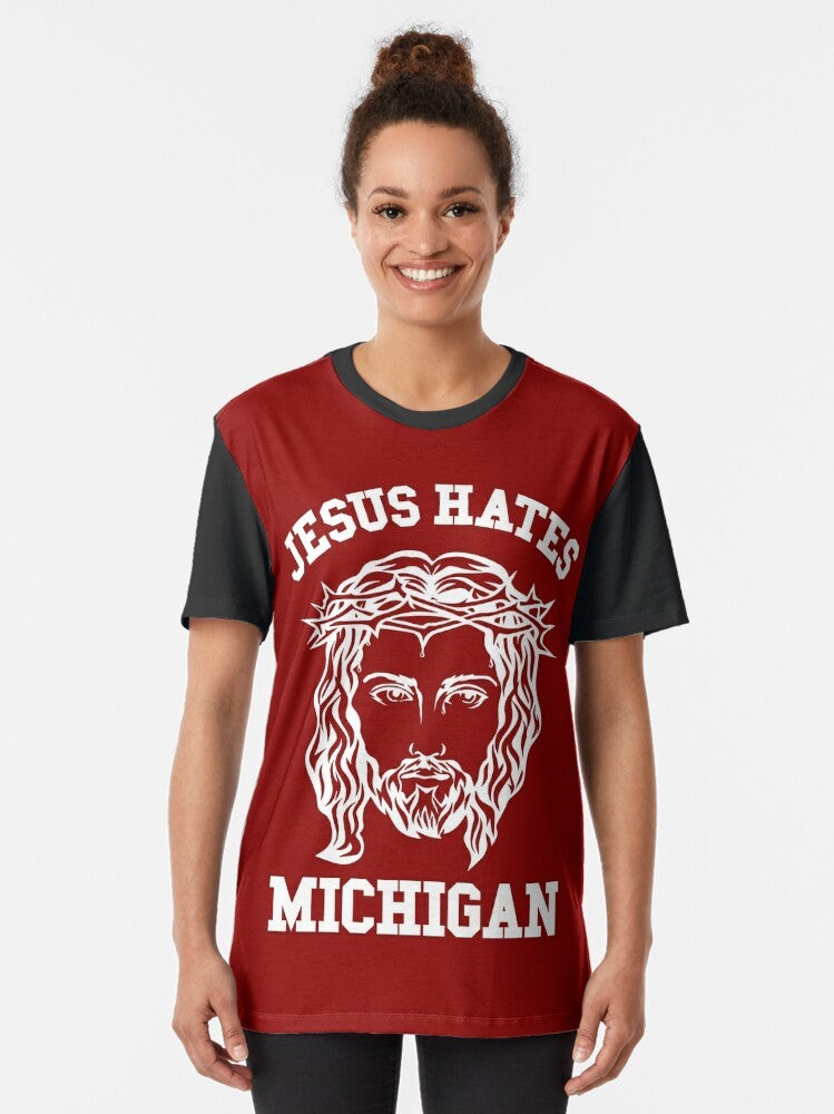 Michigan Jesus Graphic T-Shirt - Women