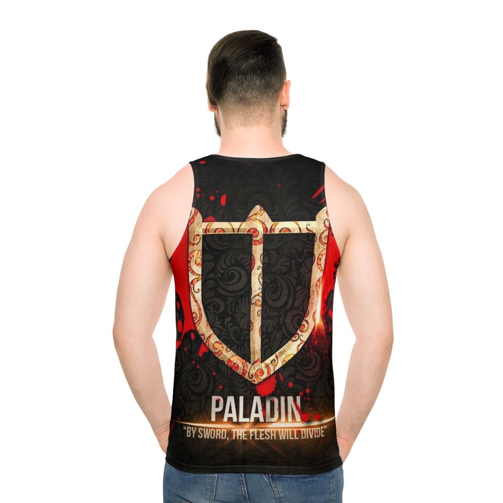 Paladin Final Fantasy XIV Unisex Tank Top - men back