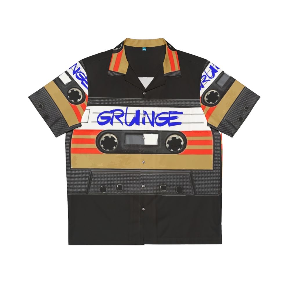 Grunge music Hawaiian shirt with tape and roll graphics