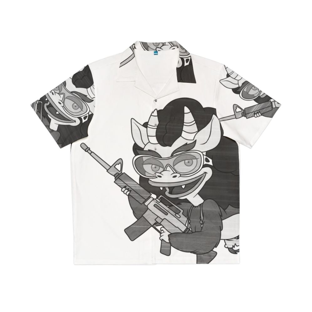 Big Mouth Connie Hawaiian Shirt 2 featuring guns and weapons