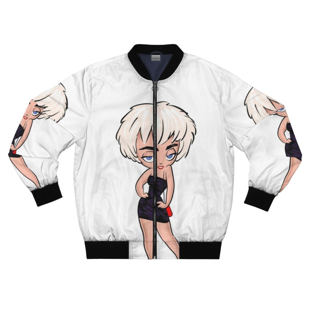 Nikki Finn bomber jacket inspired by the movie "Who's That Girl?"