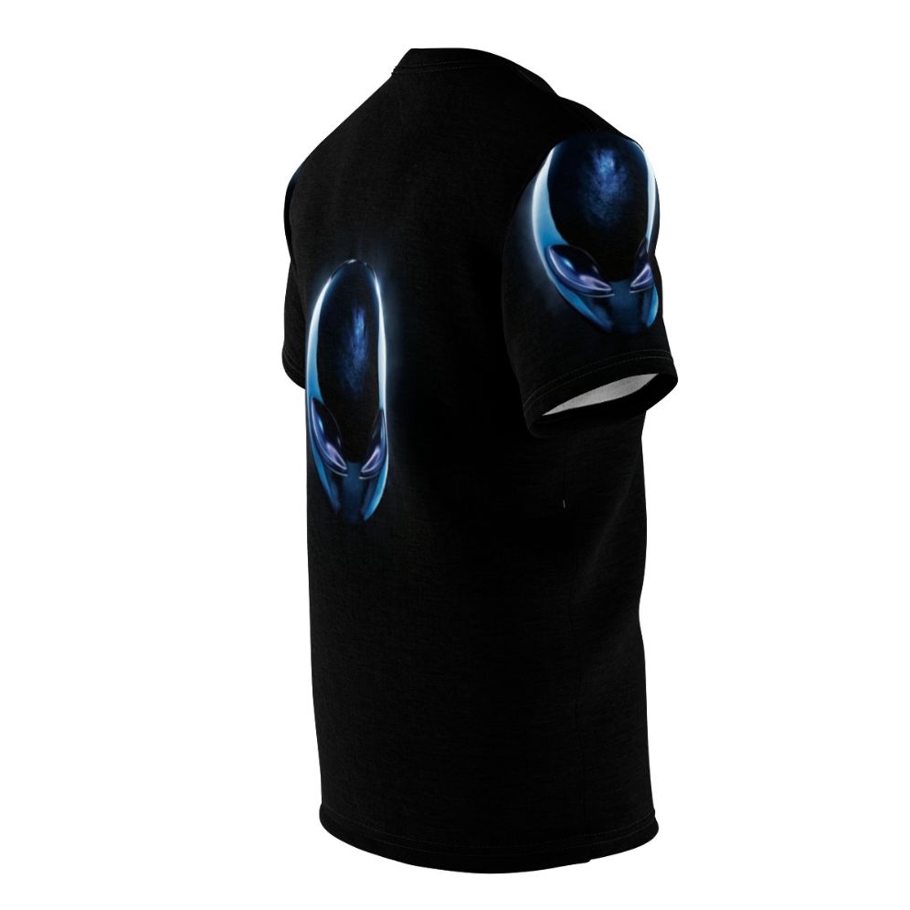 Alienware-inspired graphic t-shirt with laptop design for gamers - men right