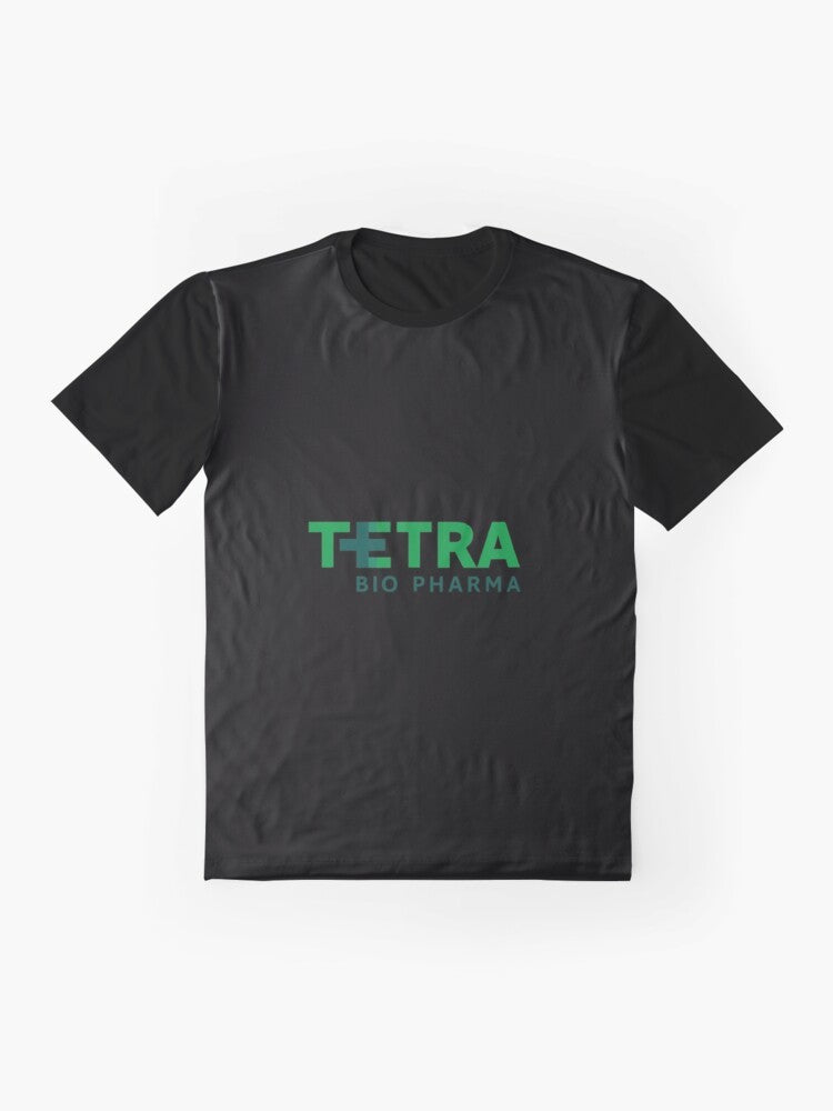 Tetra Bio Pharma cannabis-themed graphic t-shirt - Flat lay