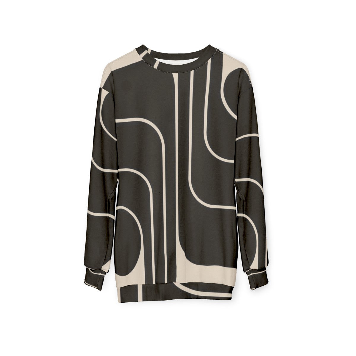 Retro geometric design 653 sweatshirt - hanging