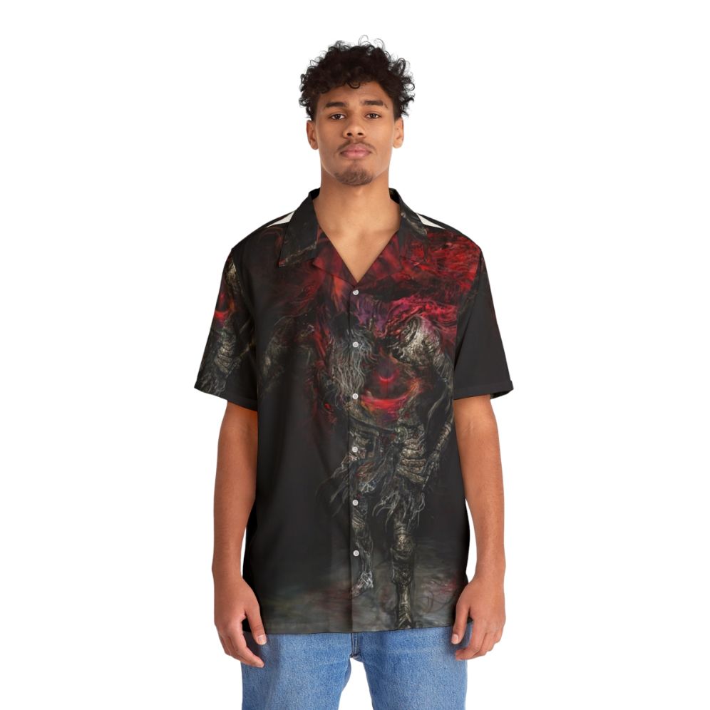 Dark Souls Slave Knight Gael Concept Art Hawaiian Shirt - People Front