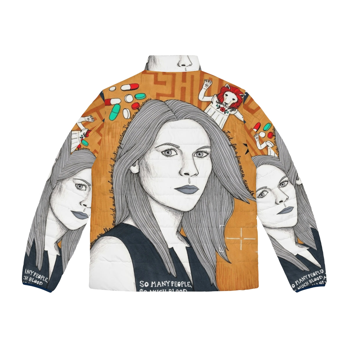 Carrie Mathison Puffer Jacket from the hit TV show Homeland - Back