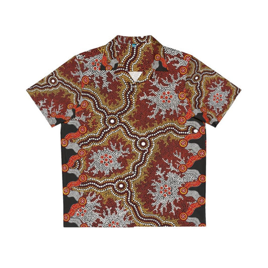 Authentic Aboriginal Art Inspired Hawaiian Shirt