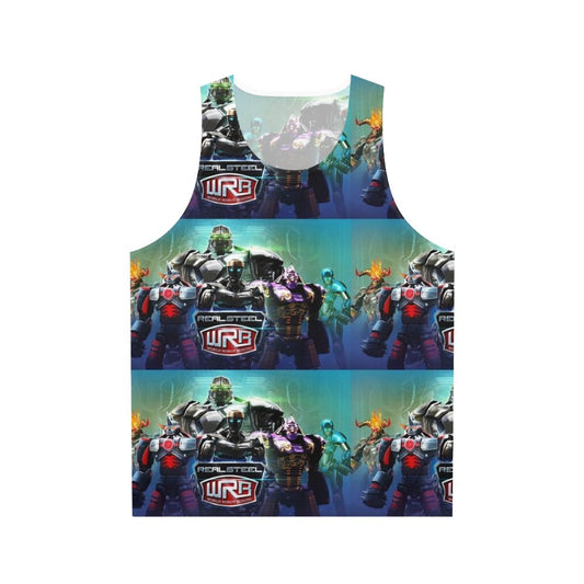 Unisex gaming tank top with Real Steel movie design