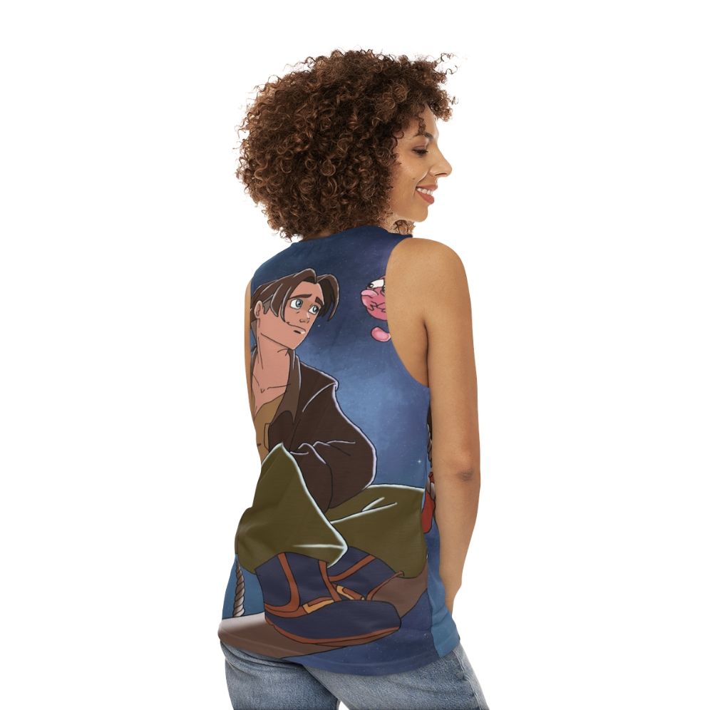 Treasure Planet Galaxy Unisex Tank Top - women back