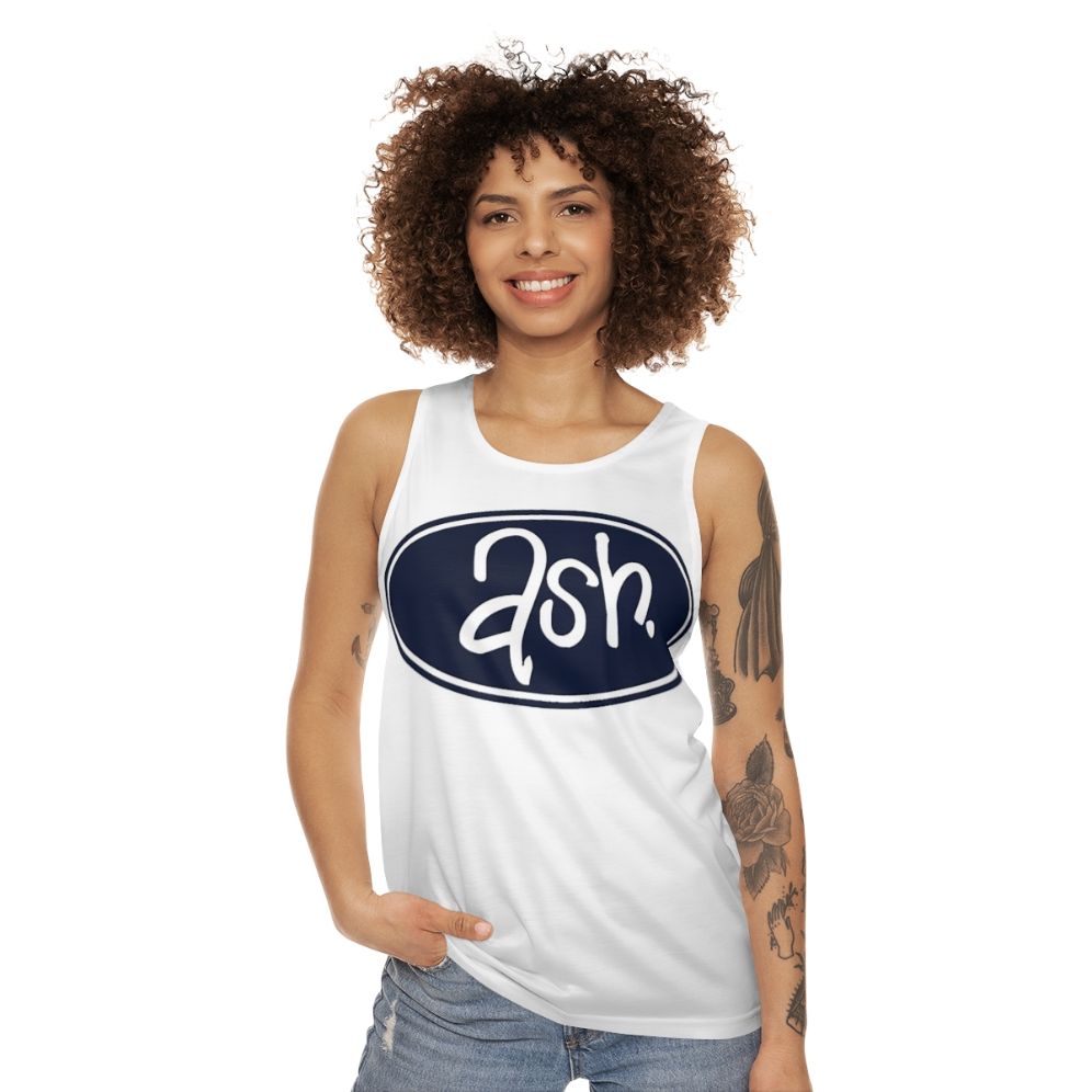 Ash band logo unisex tank top - women