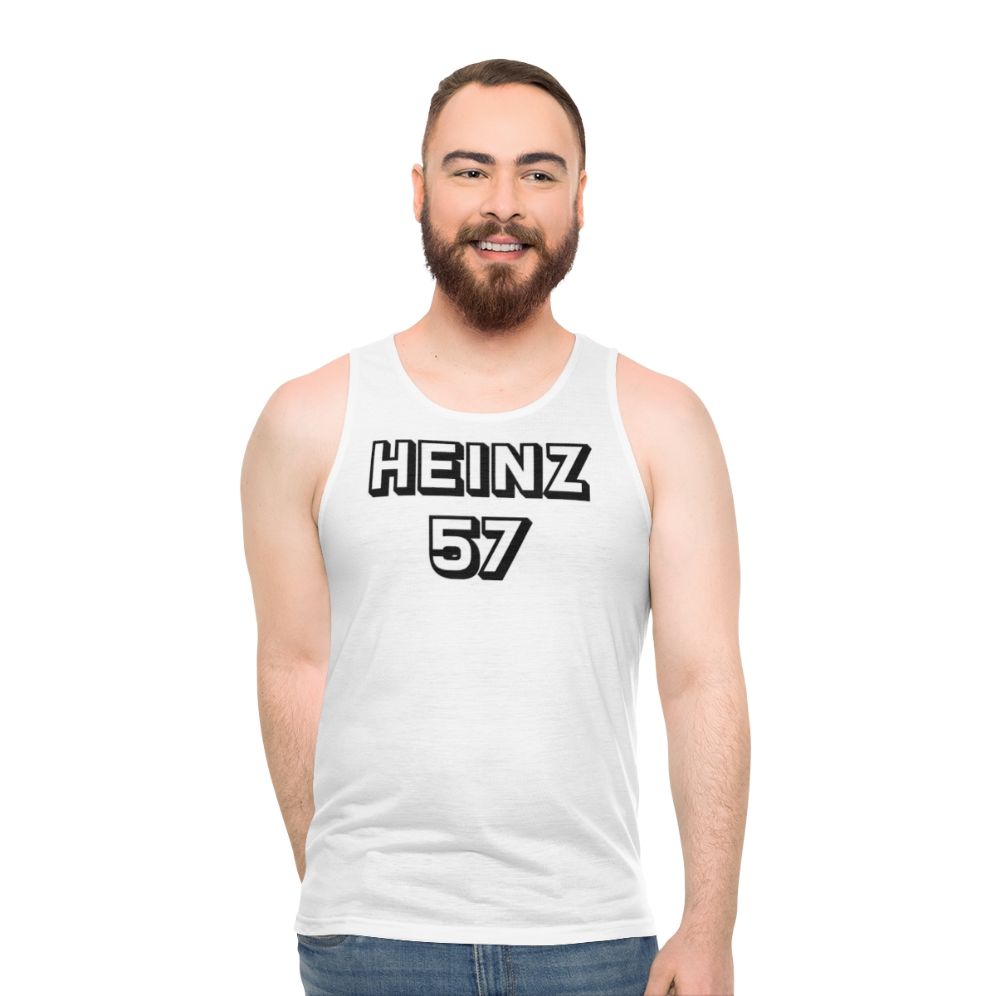 Unisex Heinz 57 nationality fusion tank top - men