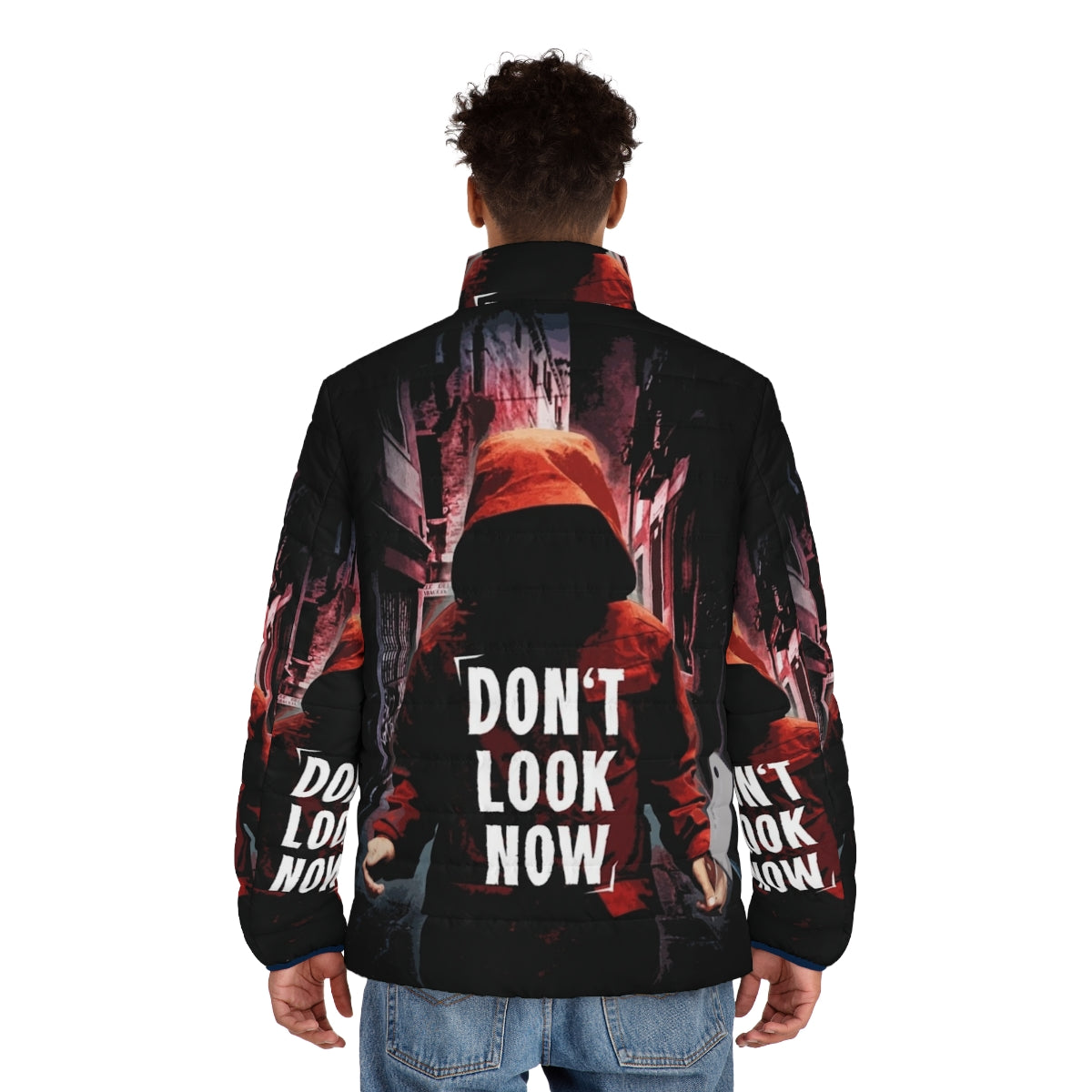 Don't Look Now Puffer Jacket - Inspired by the Iconic 1970s Horror Film - men back