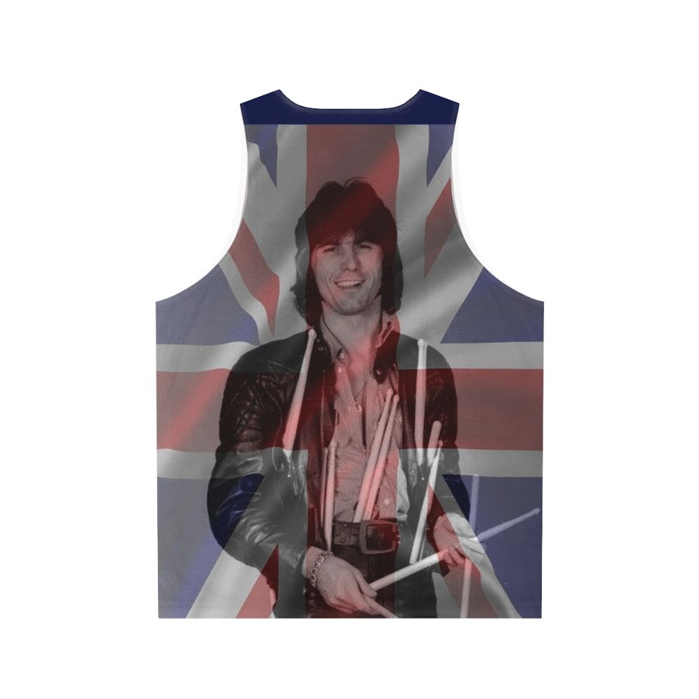 Cozy Powell Union Jack Unisex Tank Top - Back