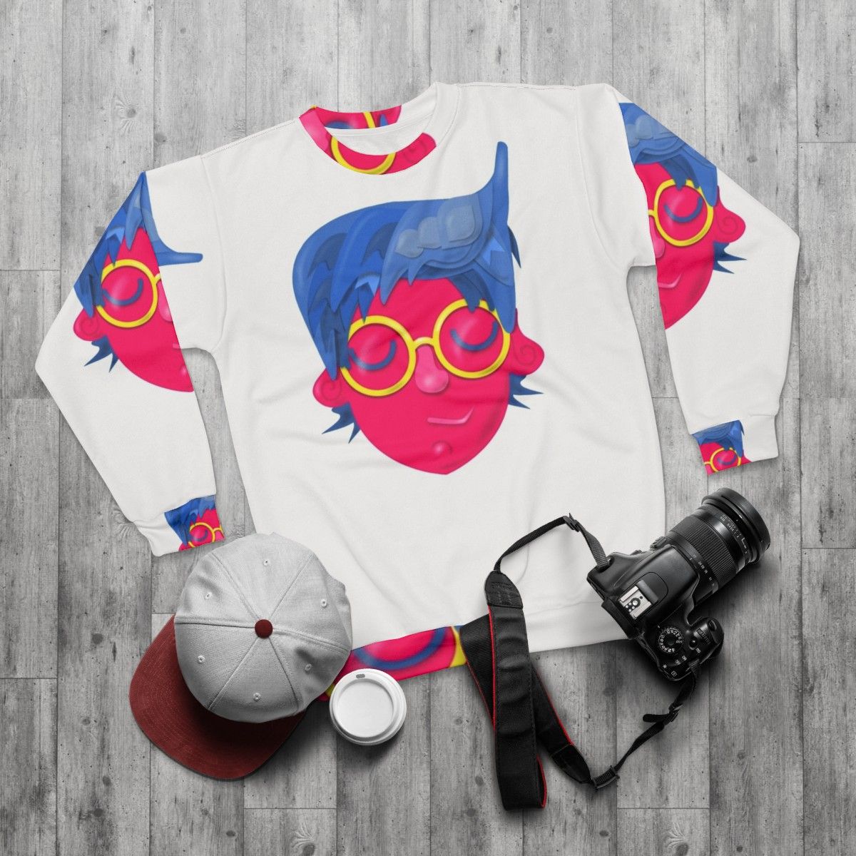 Pansexual pride sweatshirt - flat lay