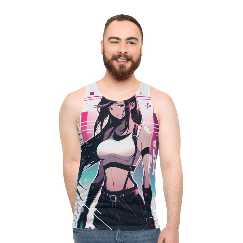 Tifa Lockhart Vaporwave Unisex Tank Top - men